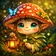 Colorful and expressive cartoon character avatar for a customer review profile